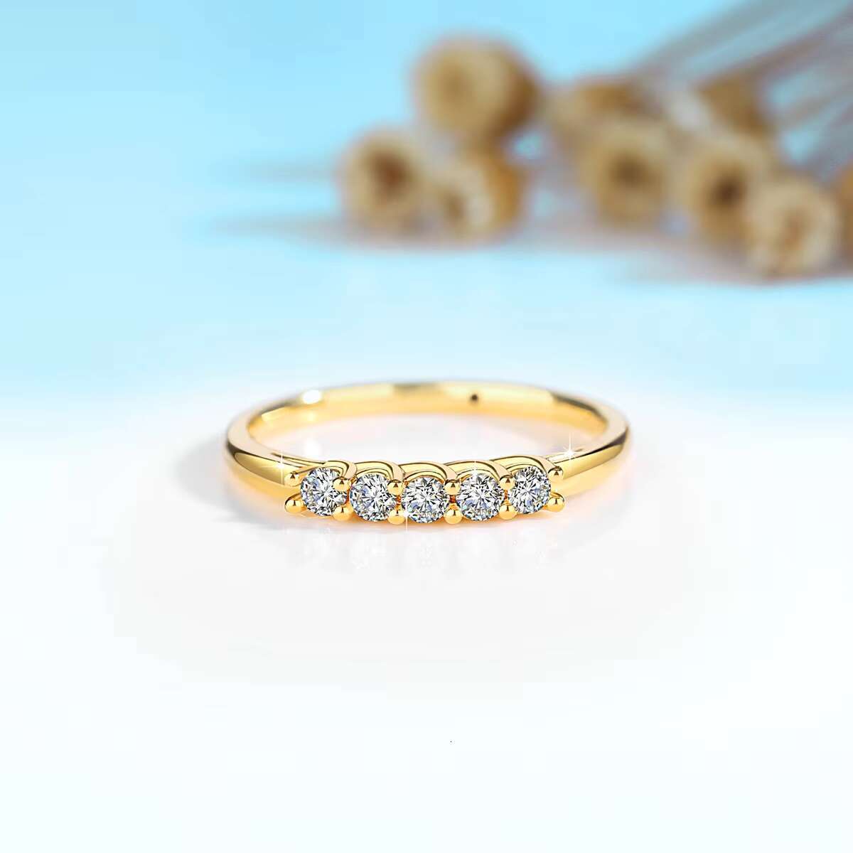 Designer Mini Jewelry Woman Engagement Ring 0.3 ct 5 Moissanite Cat Totem Ring 18K 5D Gold Hollow Bague De En or Mariage