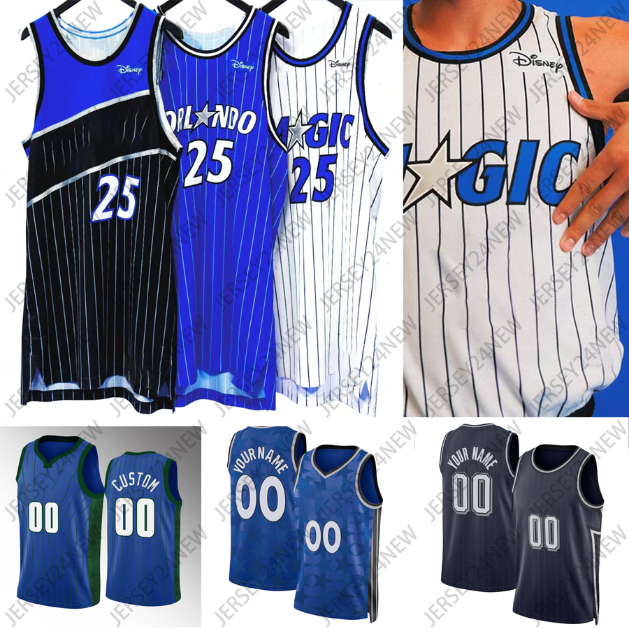 Paolo Banchero Basketball Jerseys Magics ORL Jalen Suggs Franz Wagner Desmond Bane Wendell Carter Tristan da Silva Jonathan Isaac Tyus Jones Men City Custom Jersey