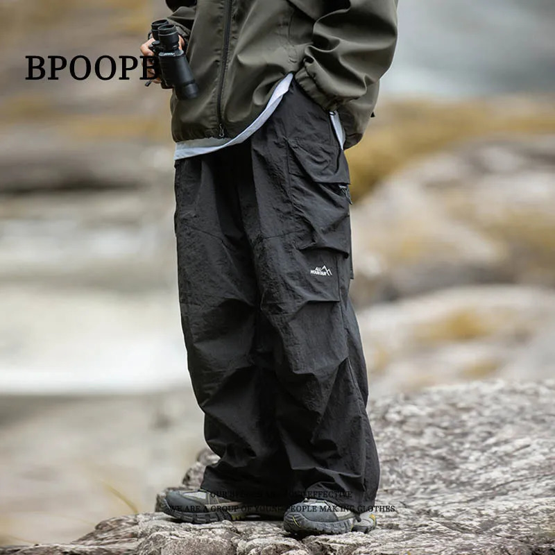 Mens Hiking Pants Waterproof Windproof Spring Autumn Outdoor Sports Rain Trousers Trekking Camping Fishing Hunting Cargo Pants 250611