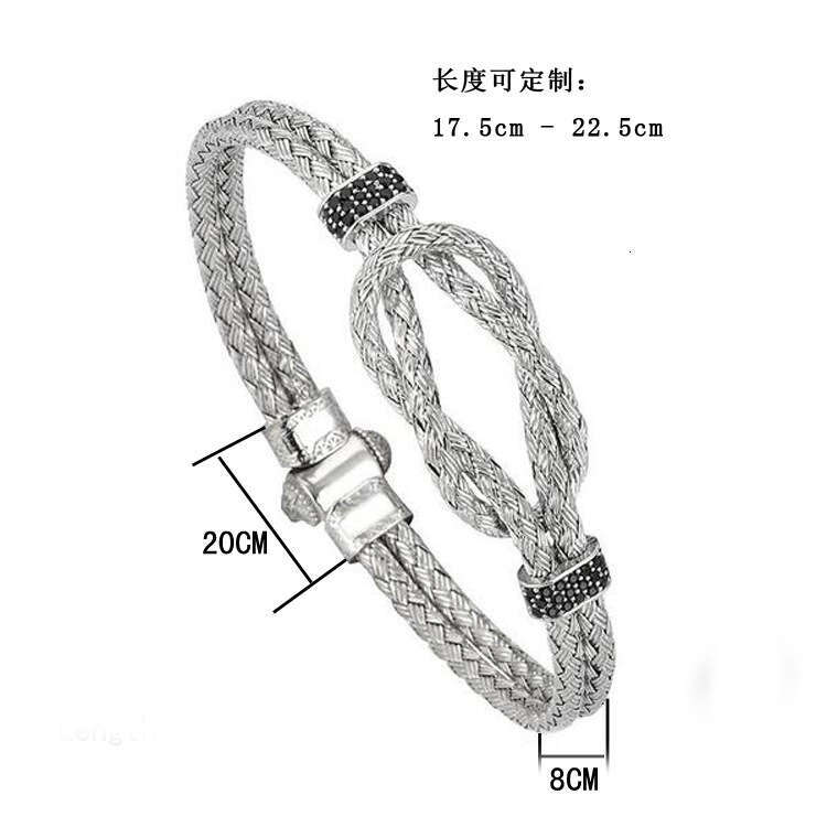 Hot Selling Wire Braided Fashion New 316L Stainless Steel Men's Bracelet