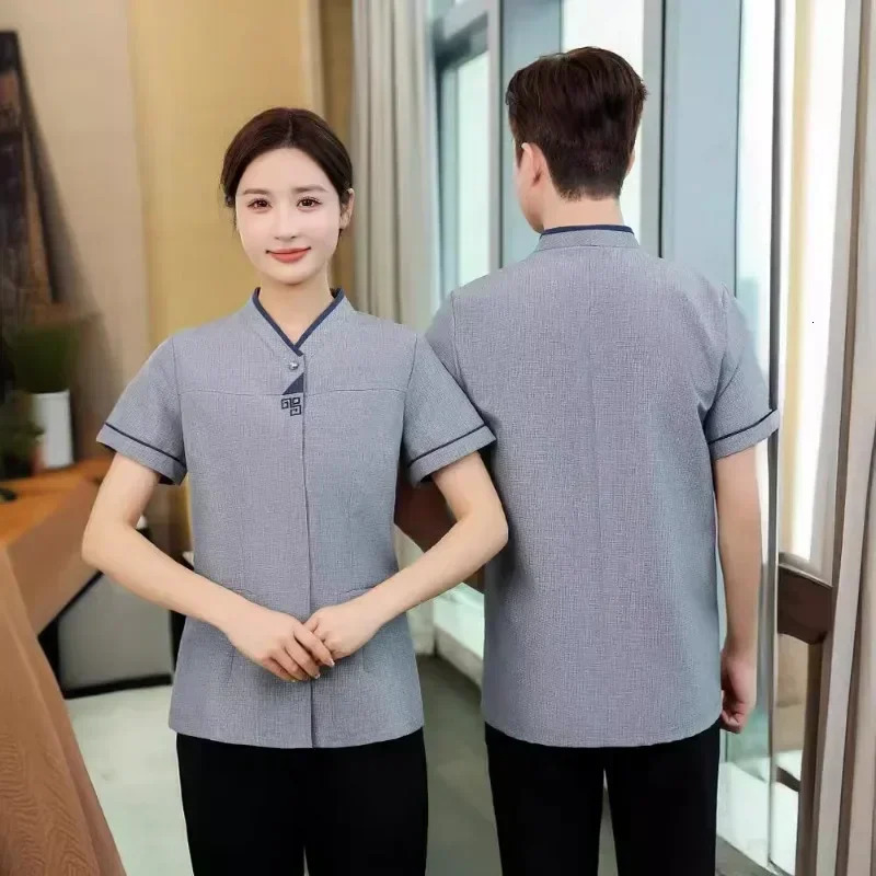 Long Sleeve Set Work Uniform Cleaning el Room Housekeeping Auntie Community Property Summer Cleaning 250611