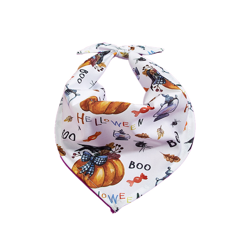 Cute Animal Print Drooling Cloth for Pets - Perfect Halloween Accessory