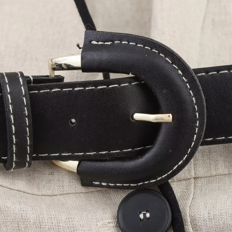 BM MD ZAVneck sleeveless with belt asymmetrical n comfortable loose long skirt dress summer womens clothing 250611