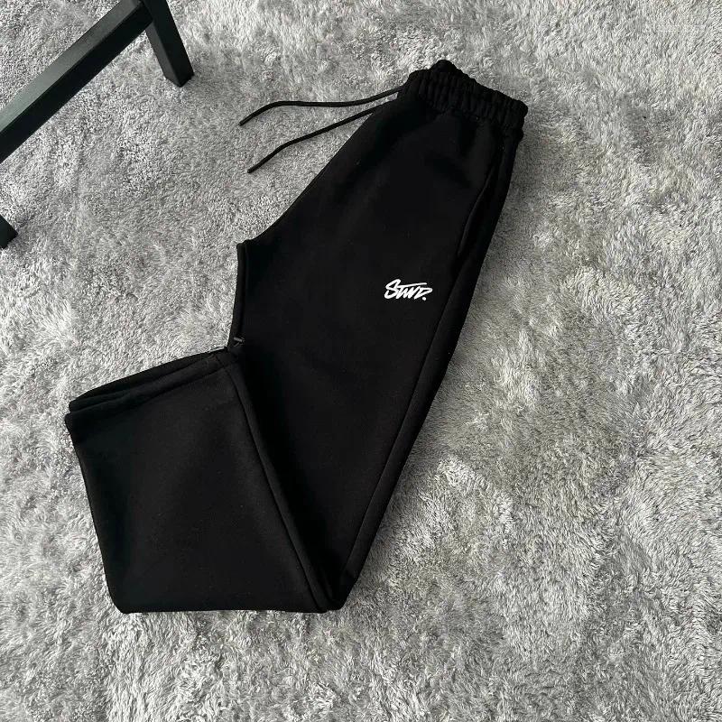 Men's Pants, American Retro Print Loose Sweatpants, Harajuku Style Y2K Trendy Pants, Women's High Waist Casual Trousers, Men's Fashion