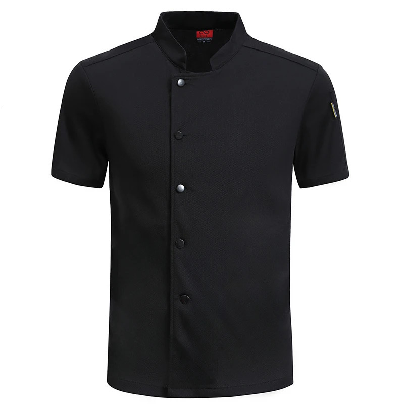 Breathable Short Sleeve Chef Uniform for Restaurant el Kitchen Waiter Shirt 250611