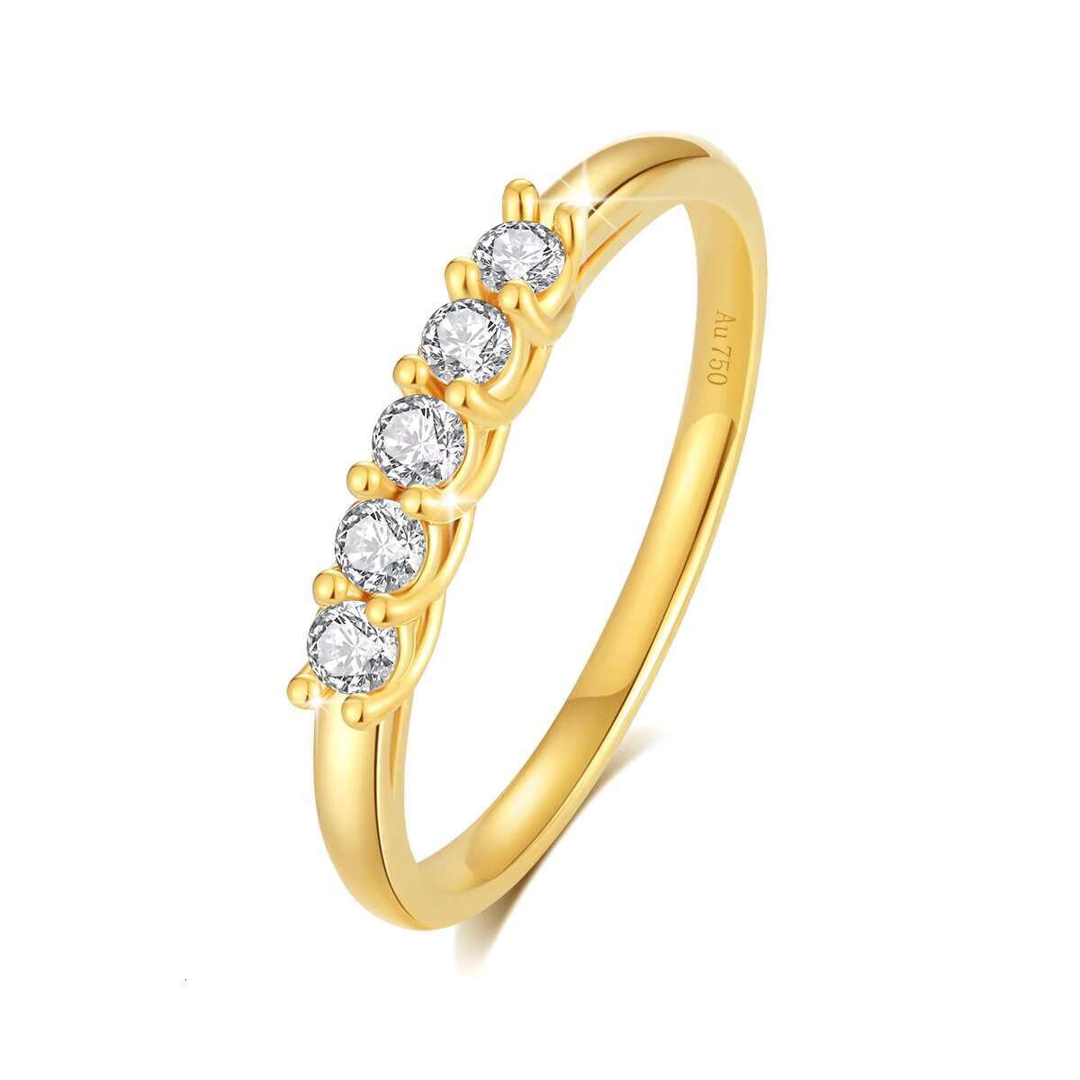 Designer Mini Jewelry Woman Engagement Ring 0.3 ct 5 Moissanite Cat Totem Ring 18K 5D Gold Hollow Bague De En or Mariage
