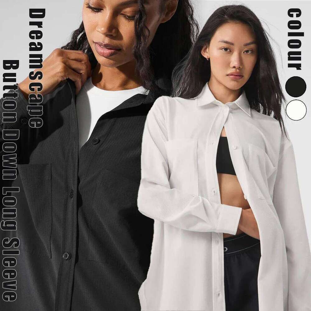2025--Women's Dreamscape Button Down Long Sleeve Outdoor Casual Comfortable Shirt Beach and Seaside Quick Drying Sunshade Jacket