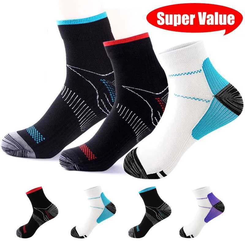1Pairs Plantar Fasciitis Socks with Arch Support for Men Women - Best Ankle Compression Socks for Foot and Heel Pain Relief - T250612