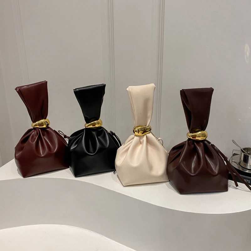 New Mini PU Leather Underarm Pleated Bag For Women Fashion Designer Female Shoulder Bag Handbags And Purses Z250618