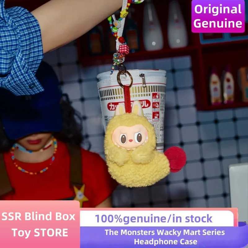 2025 Genuine The Monsters Wacky Mart Series Headphone Case Lovely Labubu Peripherals Hot Pendant Decor Model Toy Birthday Gift X250612