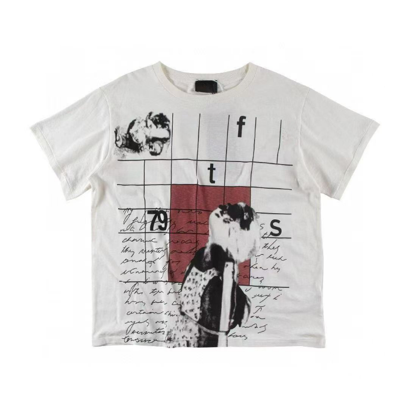 Harajuku Hip Hop Cotton Tshirt for Women Men Retro Printed Streetwear Loose Top Tee Casual