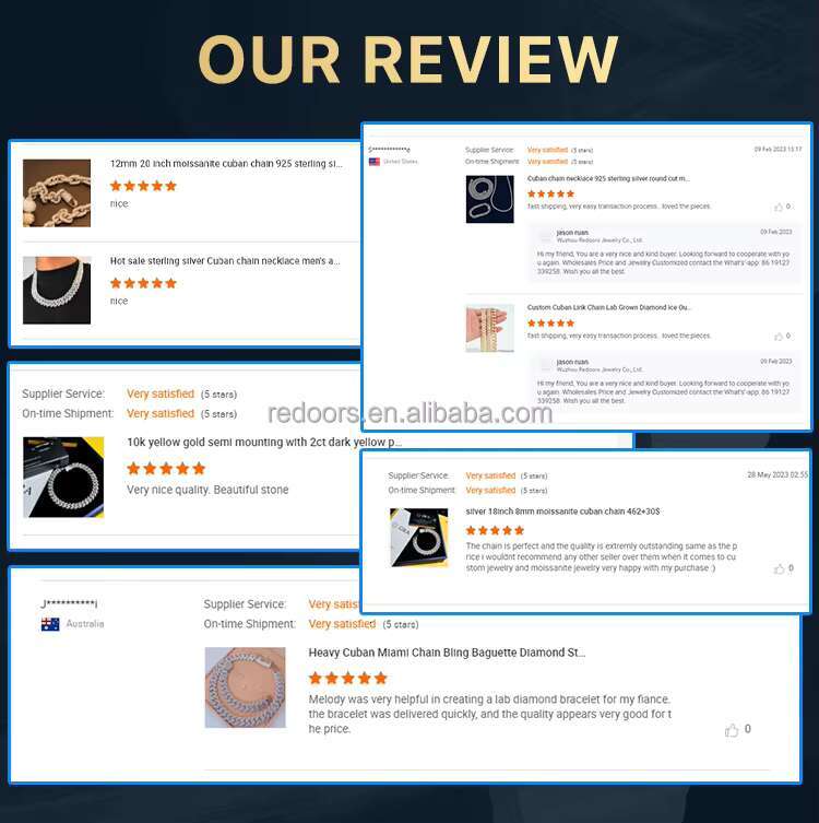 Ready to Ship Men Tennis Chains White Gold 3mm 4mm 5mm 6mm Tennis Chain Vvs Moissanite for Hip Hop Jewelry Necklace Chain S925