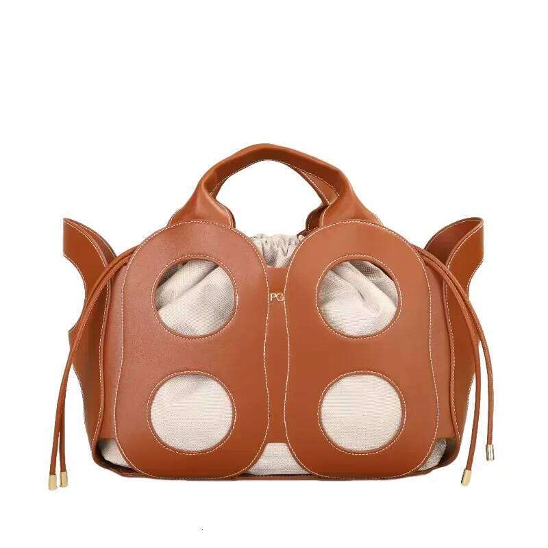 PG High Quality Brand Minimalist Design Shoulder Bag 2025 New Trend Cutout Symmetrical Handbag Women's Tote