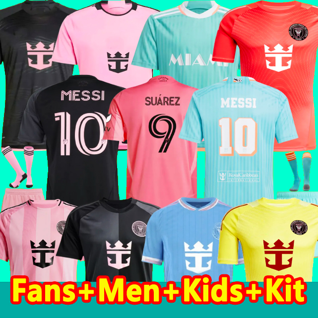 Inter maimi Soccer Jerseys miamikids MESSIS SUAREZ 50th Anniversary MiamiS Football Shirts kits 25 26 DI Maria inter miamia National team Jersey Kids Kit