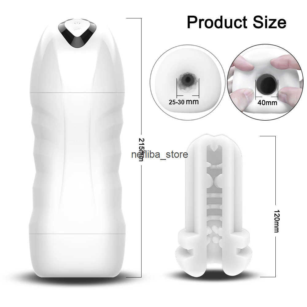 Automatic Male Sucking Mastubator Vibration Blowjob Machine Masturbation Cup Toys Goods for Men Masturbate Supplies Q250612
