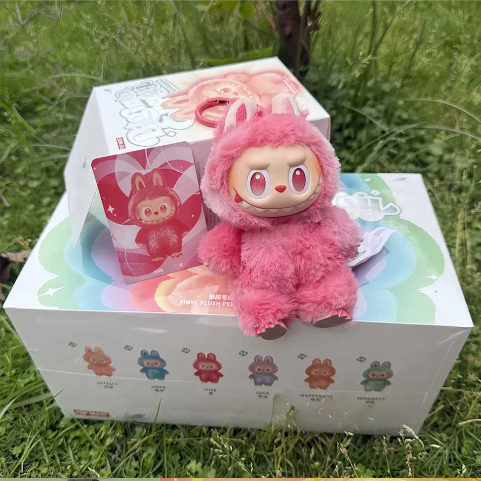 Genuine Labubu The Monsters Vinyl Face Doll Heart-Moving Macaron 3.0 Labubu Doll Blind Box Blind Figure Birthday Gift Authentic X250612
