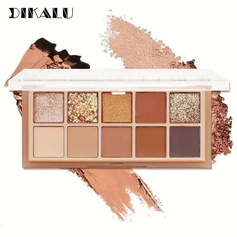 DIKALU Ten Makeup Comprehensive Eyeshadow Plate Blush Contouring Highlights Earth Color Matte New Ins free shipping