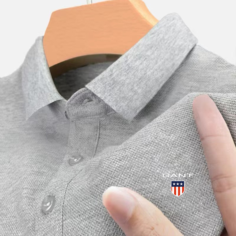 Men's Polos Pure Cotton Luxury Brand Short Sleeved Polo Shirt Summer Fashion Boutique Embroidered Top Casual Business T-shirt