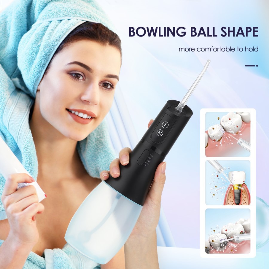 Oral Hygiene Care Products Portable Ultrasonic Smart Scaler 5 Mode Flosser Long Battery Life Portable Flosser 400ml Flosser Dental Cleaner