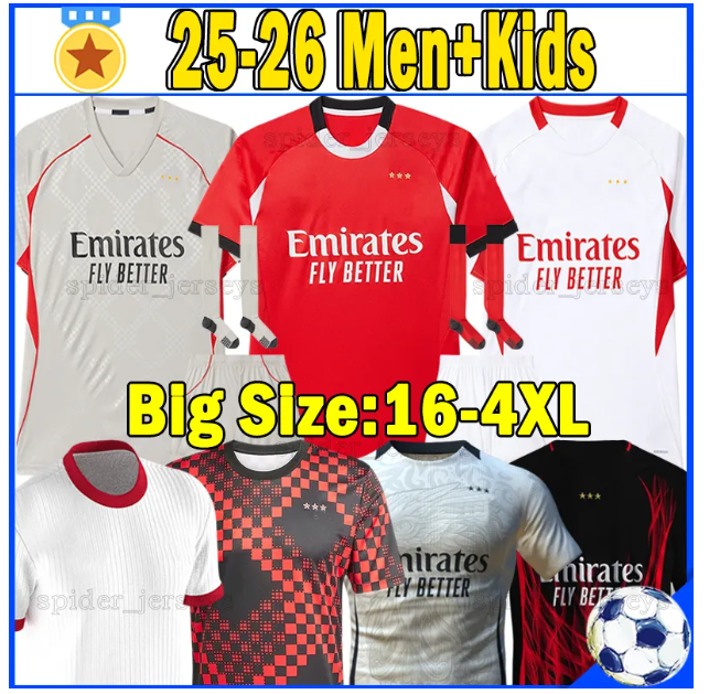 XXXL 4XL 25 26 AKTURKOGLU Soccer Jerseys PAVLIDIS DI MARIA KOKCU 2025 2026 FLORENTINO A.CABRAL Football Shirts BeNfIcAS AMDOUNI BELOTTI Men Uniforms Kids Kits Sets