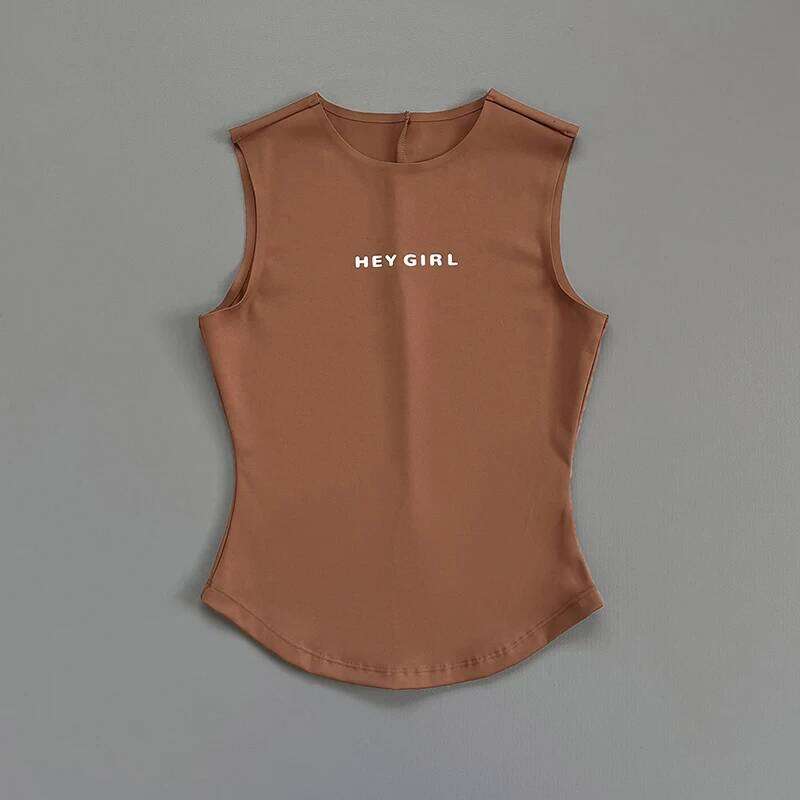 Wholesale Custom Women's Vest-Style Quick-Drying Sleeveless Tops, Slimming And Corset Blank Yoga Vests