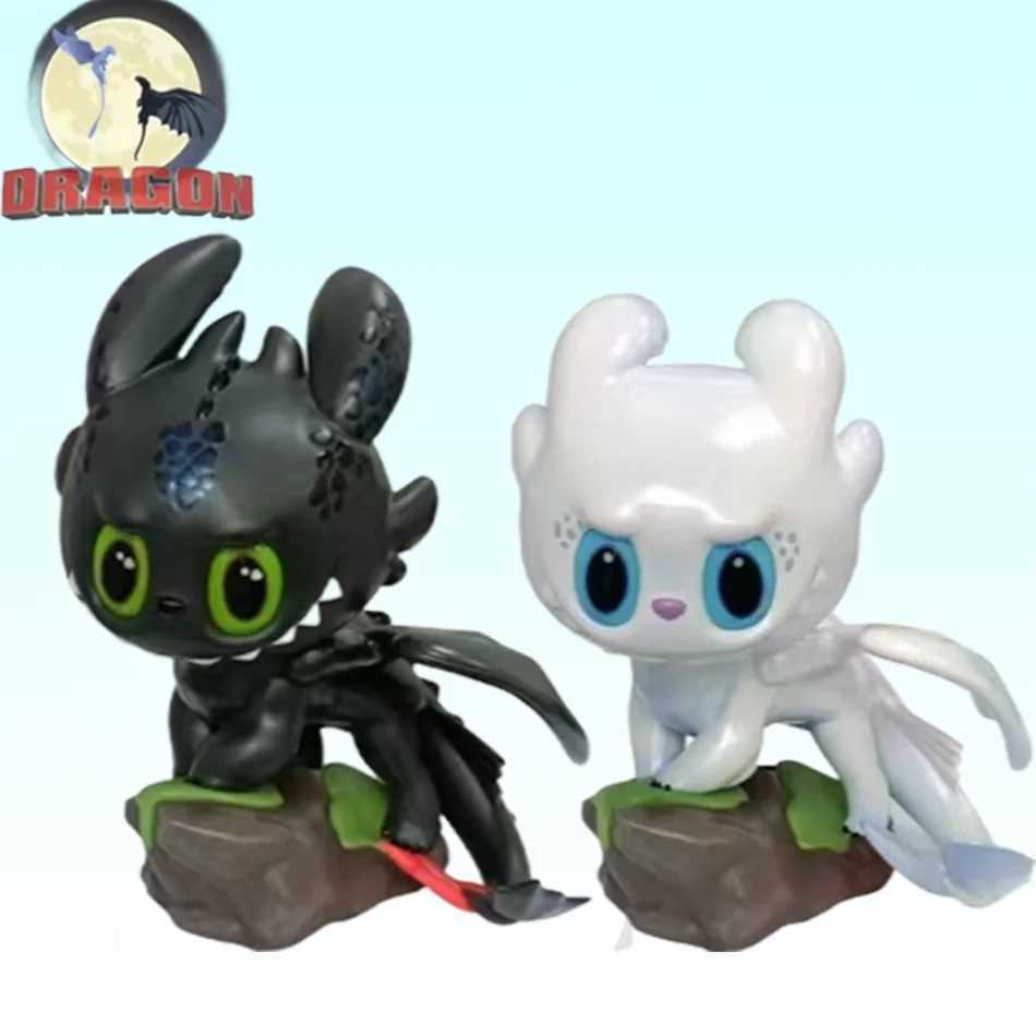 Labubu os monsters How to Train Your Dragon Figure Toothless PVC Model Kit Ornament Collection Gift Toy for Kids X250612