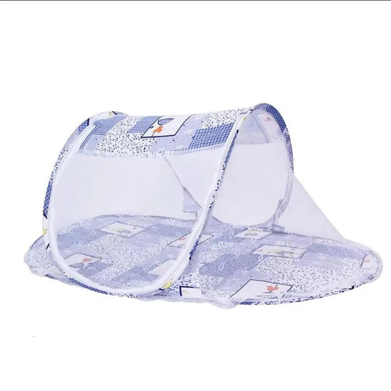 Free Installation Foldable Childrens Mosquito Net Cartoon Style Yurt Baby Summer Household Repellent Tent 250604z