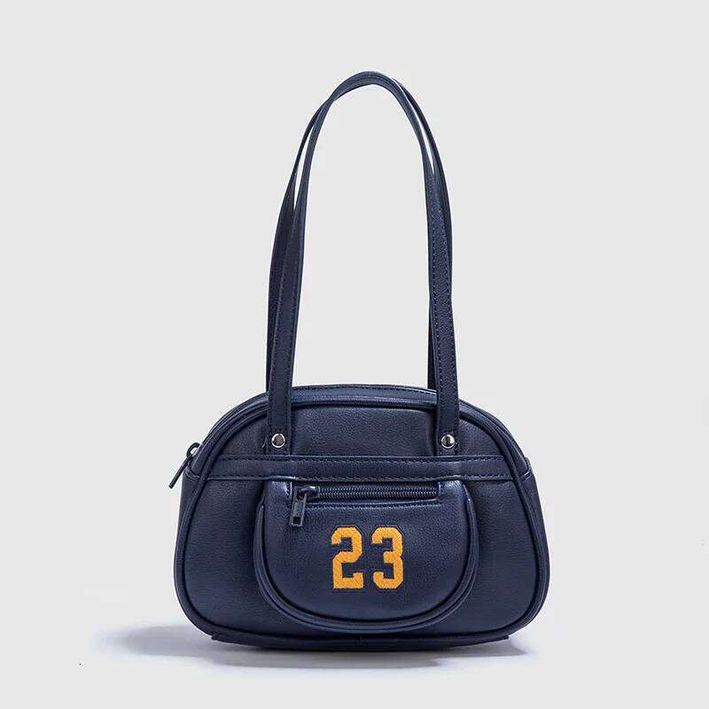 Women's Bags Designer New Casual Navy Blue 23 Pattern Bowling Handbag, Shoulder Women's Mini Bag, Bags For Women