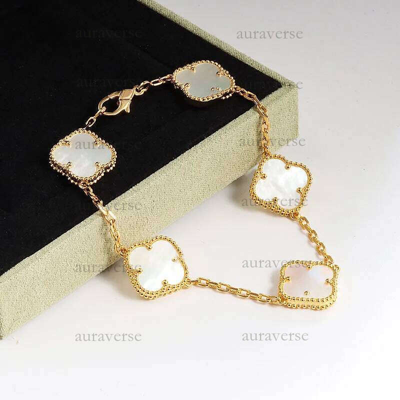 Designer brand vanly cleefe bracelets designer for women plated four leaf clover bracelet bracelet Christmas Gift jewelry love gift Very nice clover bracelets 35f