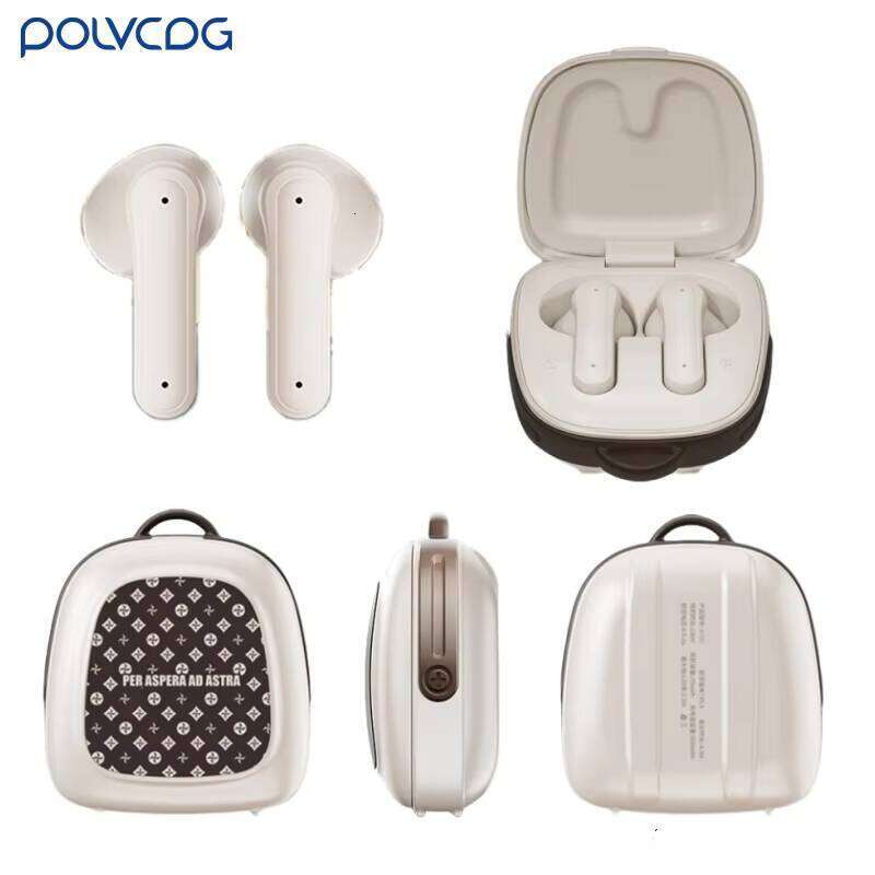 DHGadges TWS Wireless Earbuds with Type C Charging Case Noise Cancelling Bluetooth Headphones with Designer Hard Shell Case