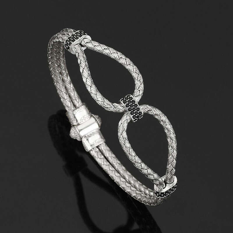 316L Stainless Steel Fashion New Women's Trendy Wire Rope Bracelet