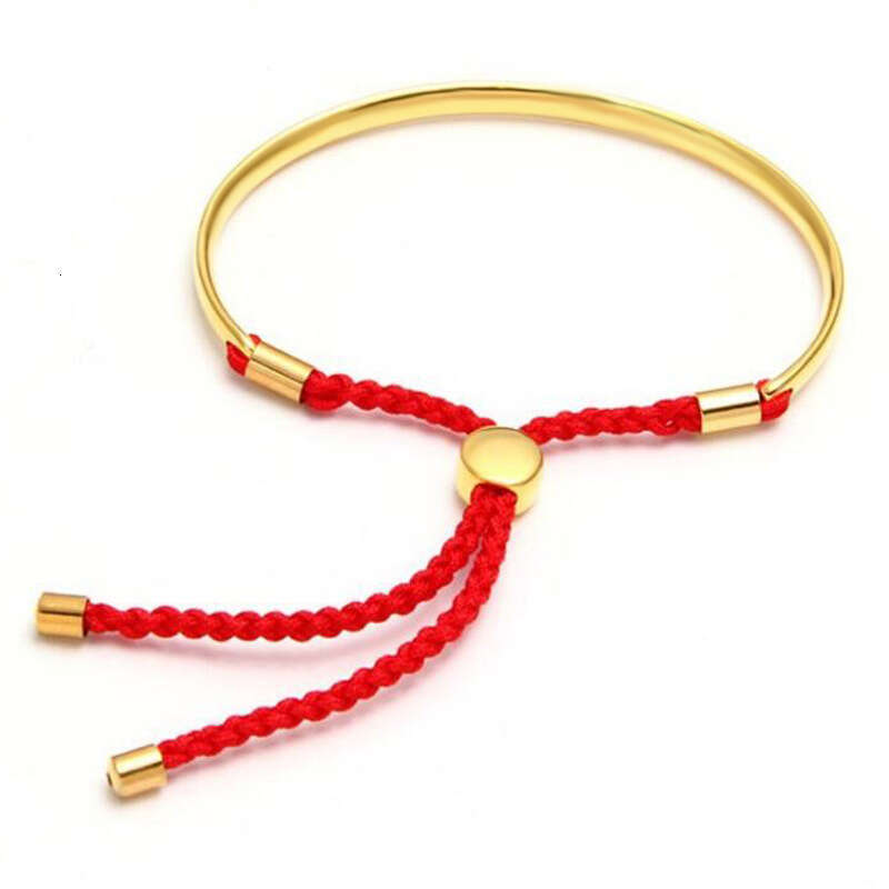 316L Stainless Steel Fashion Braided Rope Women's Open Bracelet