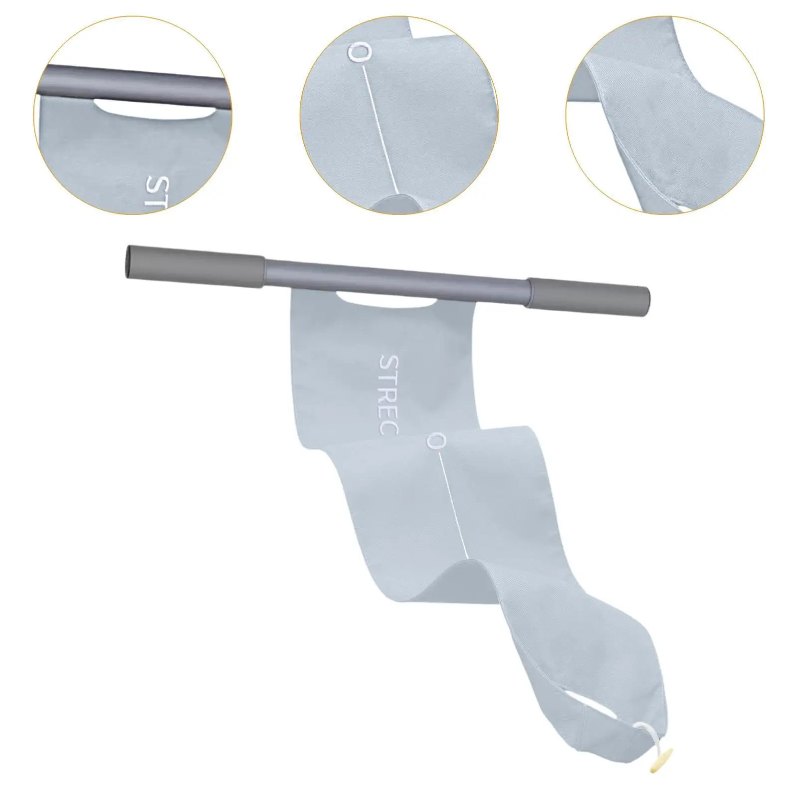 Non Elastic Yoga Stretch Strap Multifunctional Tool for Gym Pilates Exercise 250612