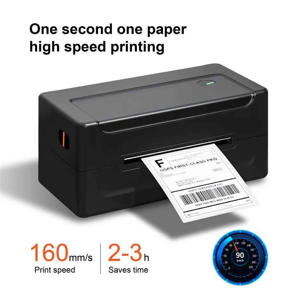 High Speed Shipping Label Printer 4x6 Thermal Label Printer Express Label Maker Support IOS Android Phone PC Laptop R250612
