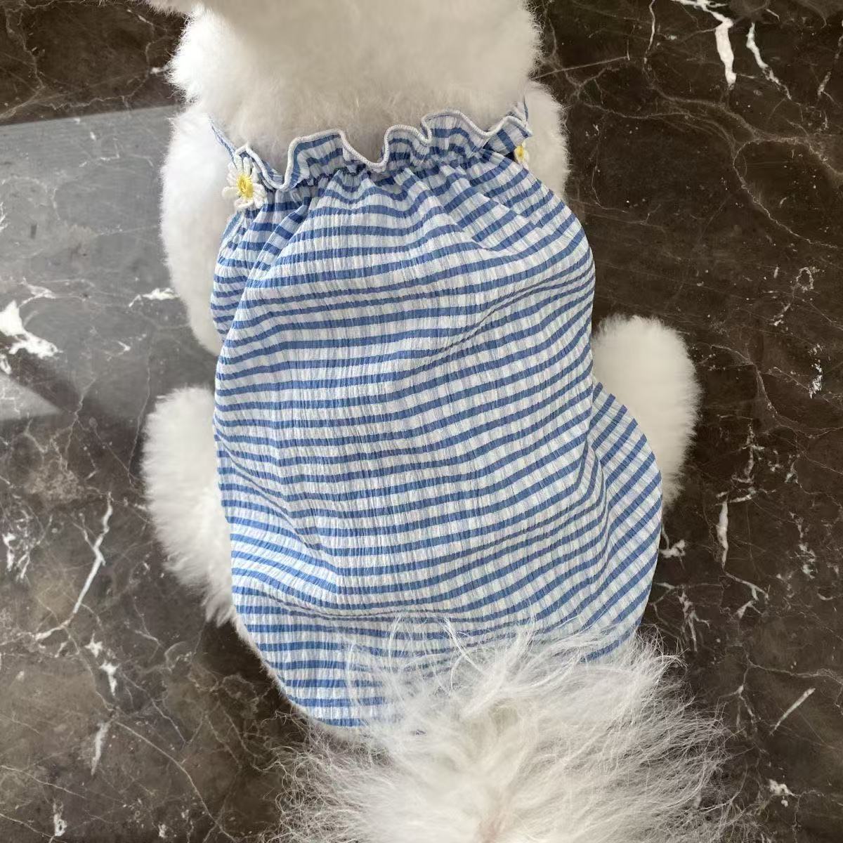 T444Dog clothes all seasons wear workwear vest pet traction schnauzer bichon shiba inu trendy work coat