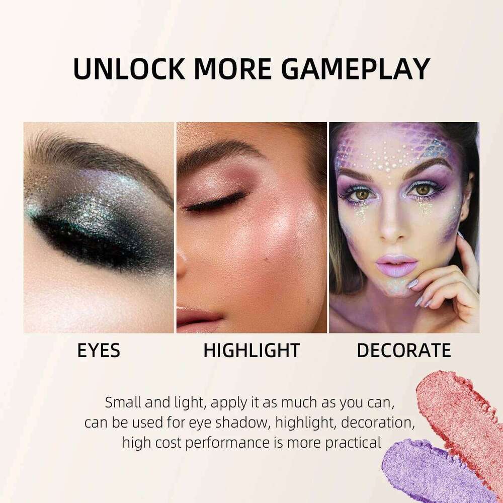 MAFFICK 6 colors long-lasting starlight single pearlescent waterproof non-sdge easy to color eyeshadow free shipping