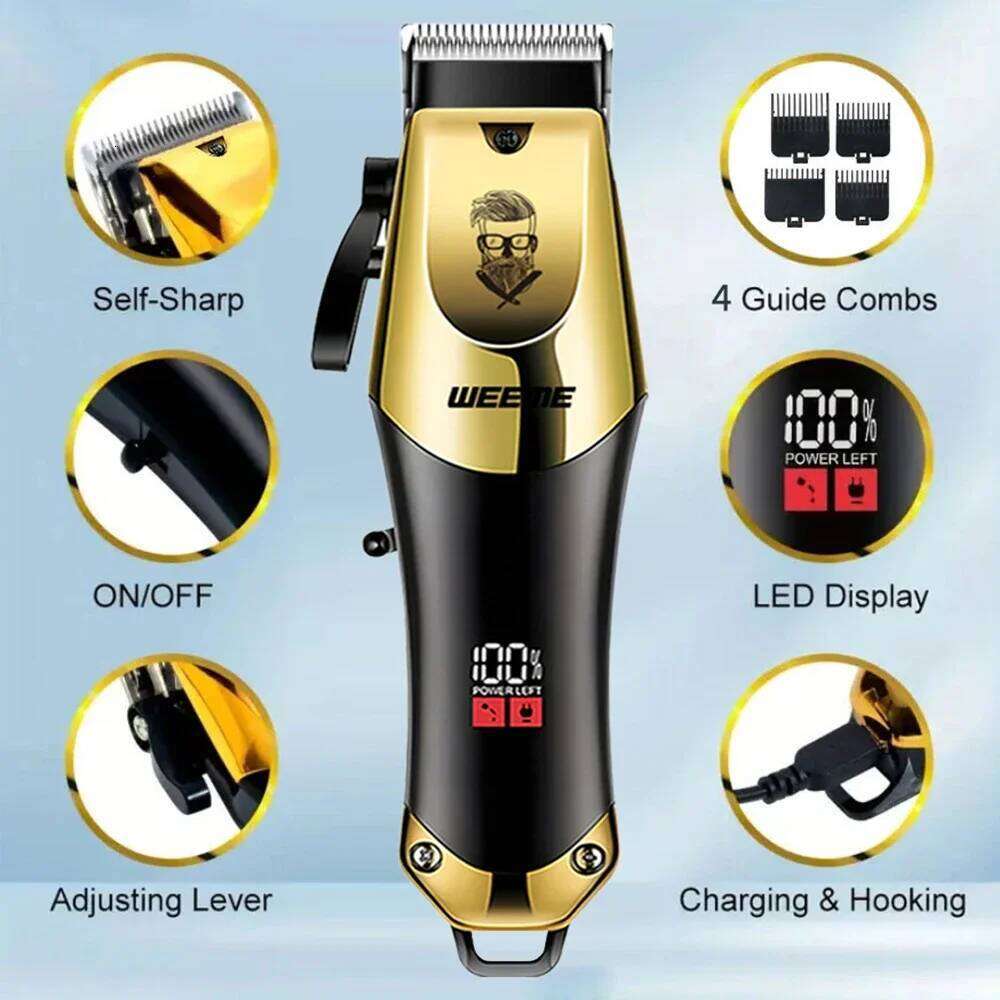 Vintage Clipper Cordless Electric Cutting hine Portable Shaver Barber USB Fast Charging Hair Trimmer For Hairdresse free shipping