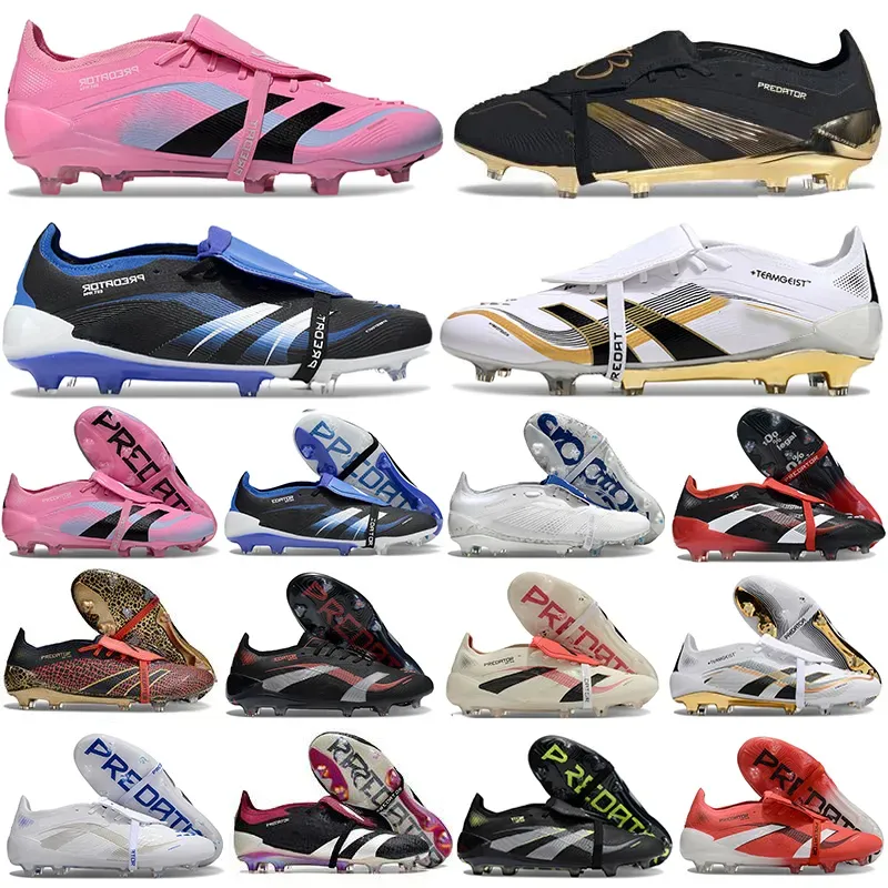 BelliGold Belinghams 25-26 TEAMGEIST Soccer Cleats Pink David Beckhams FG Soccer Shoes PREDAT0R 24 Elite Foldover Tongue Roteiro Celestial Pack Football Boots