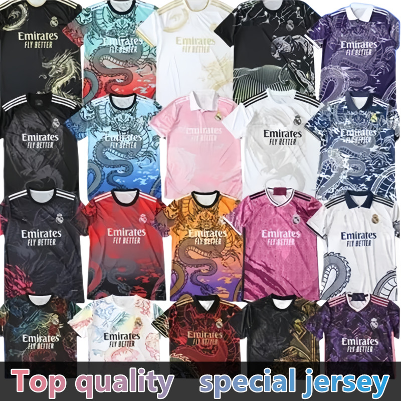 Chinese dragon Pink Football Shirt thailand BELLINGHAM VINI JR soccer jerseys Tchouameni Hot sale MBAPPE Real 2025 MadridS RODRYGO CAMAVINGA ALABA Rodrygo men