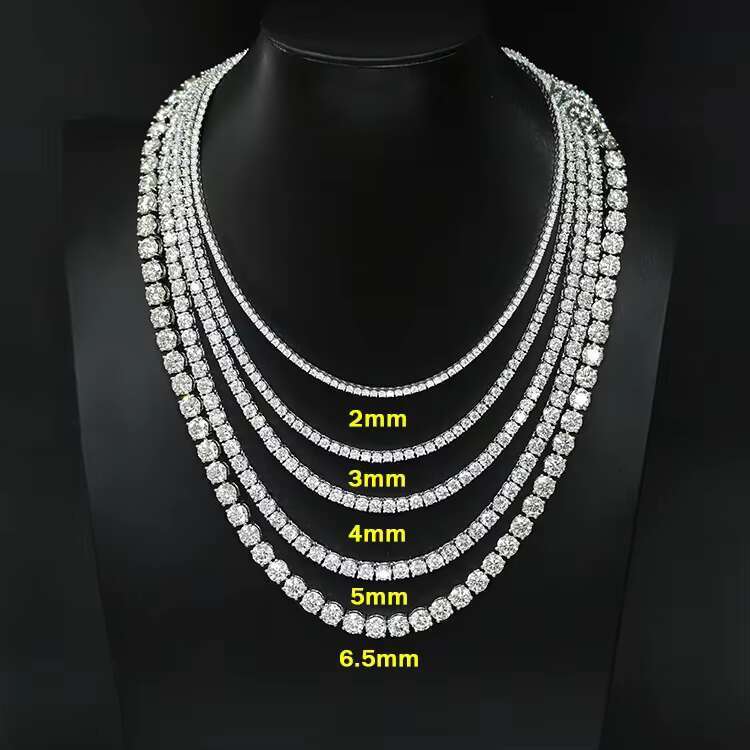 Wholesale 8MM 10MM 12MM 14MM Moissanite Cuban Link Chain Necklace Men Hip Hop Iced Out Vvs Diamond 925 Silver Cuban Bracelet
