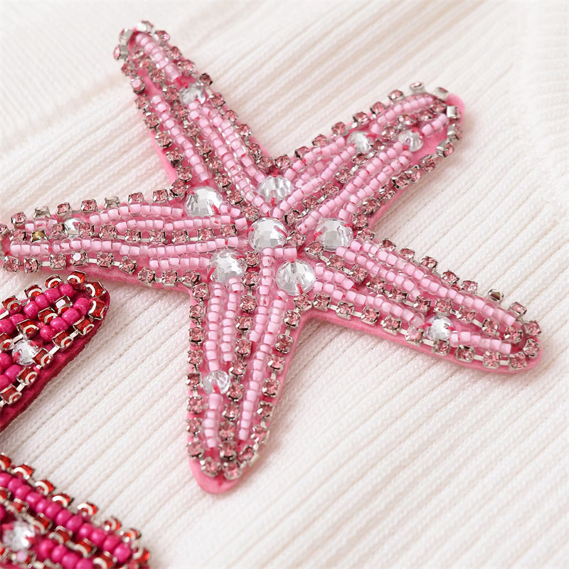 Spring/summer 2025 new casual women's clothing Europe and the United States spice starfish decorative sleeveless vest fashion Joker.
