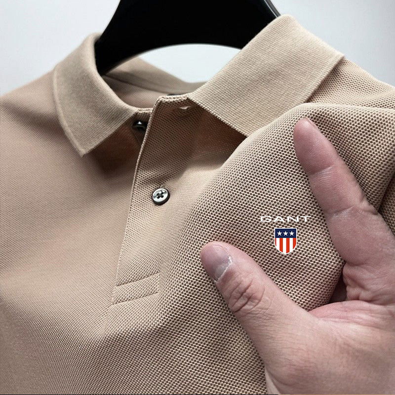 Men's Polos Pure Cotton Luxury Brand Short Sleeved Polo Shirt Summer Fashion Boutique Embroidered Top Casual Business T-shirt