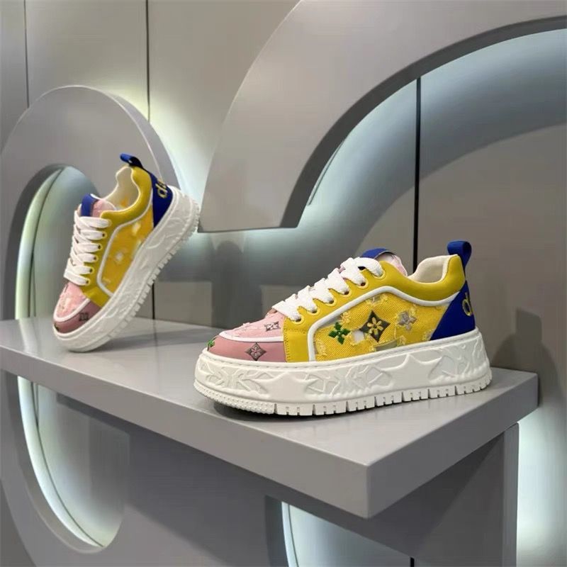 Designer shoes, trendy brand, fashionable fabric color-blocked men's shoes, 2025 Summer bestseller, fashionable high-end lightweight casual shoes