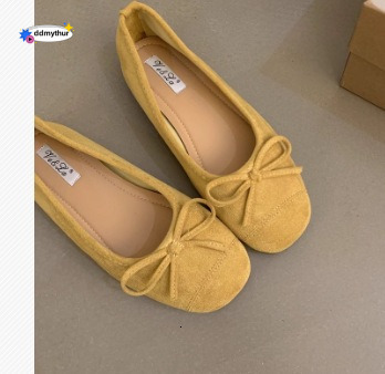 Elegant Flat Evening French Style Small Red Single Women's 2025 Spring Autumn Soft Sole Silver Ballet Shoes ddmythur