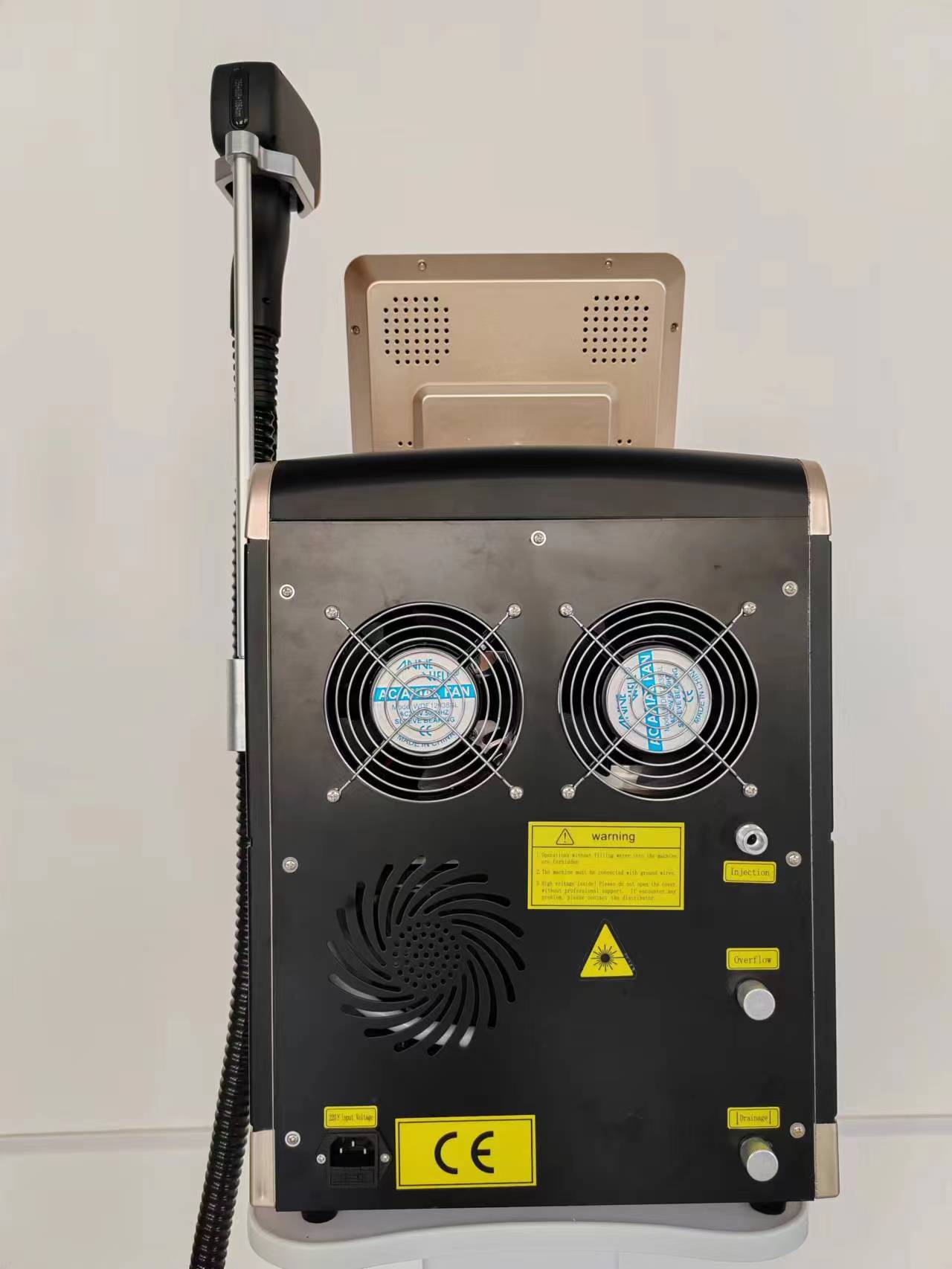 808nm Diode Laser Hair Removal Device Triple Wavelength Ice Handle Painless Permanent Hair Reduction For Face Legs Arms Bikini Use