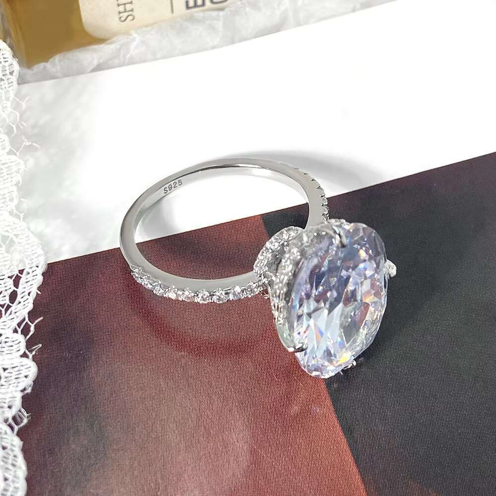 Custom Fine Jewelry 5A Cubic Zirconia Cz S925 Sterling Silver Ring 925 Engagement Wedding Rings Jewelry for Women