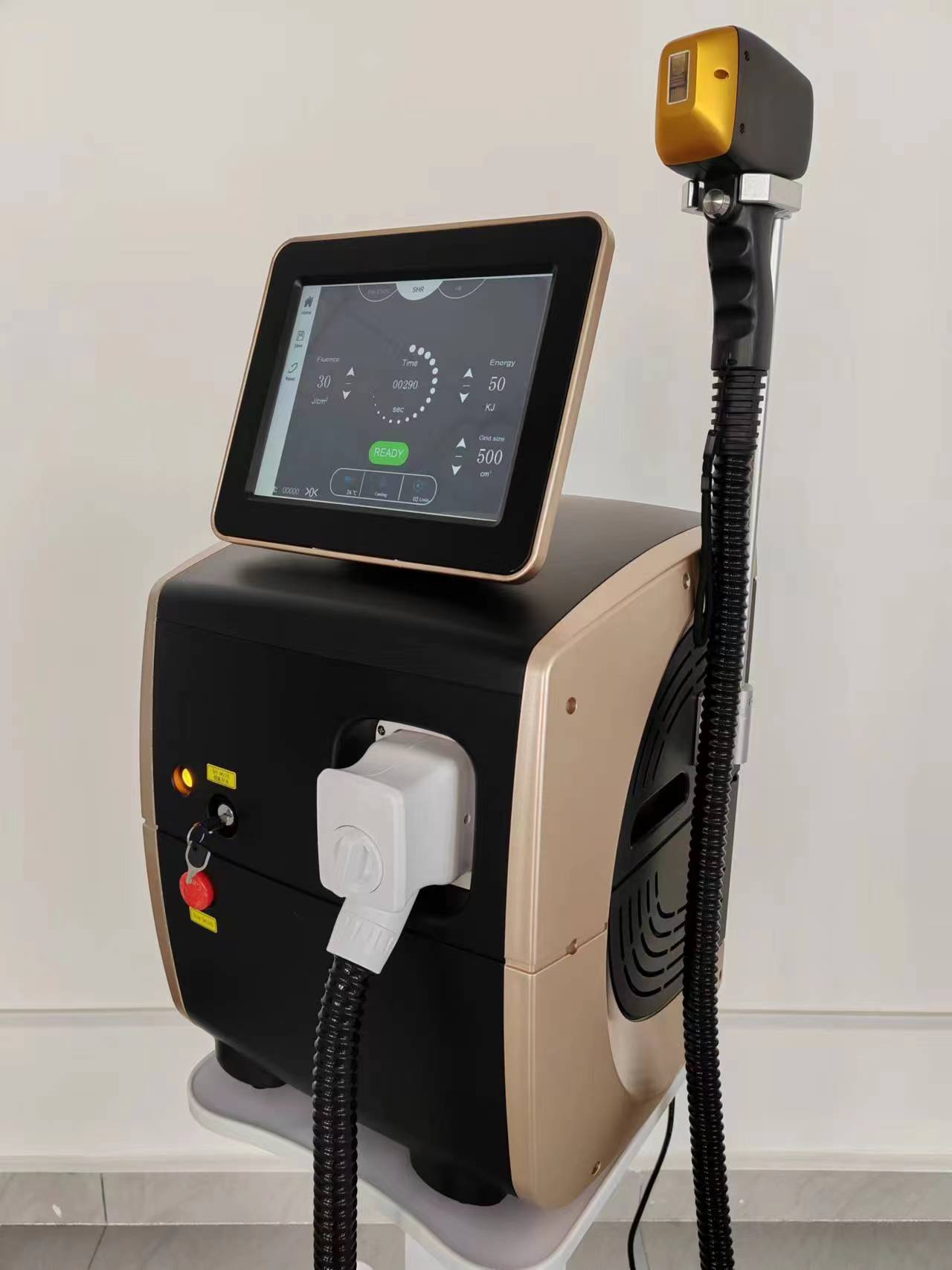 808nm Diode Laser Hair Removal Device Triple Wavelength Ice Handle Painless Permanent Hair Reduction For Face Legs Arms Bikini Use