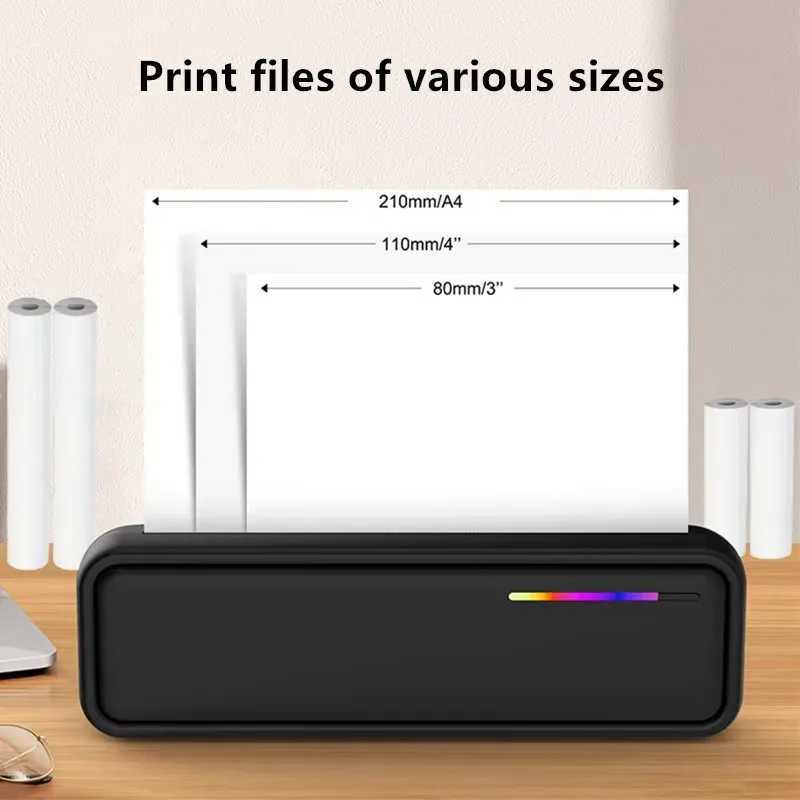 Mini Wireless Bluetooth Tattoo Stencil Printer Inkless Tattoo Transfer Thermal Copier Machine Compatible with Smartphone PC R250612