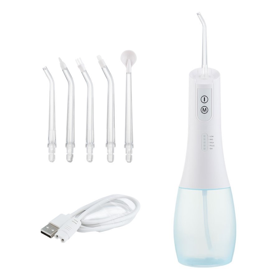 Oral Hygiene Care Products Portable Ultrasonic Smart Scaler 5 Mode Flosser Long Battery Life Portable Flosser 400ml Flosser Dental Cleaner