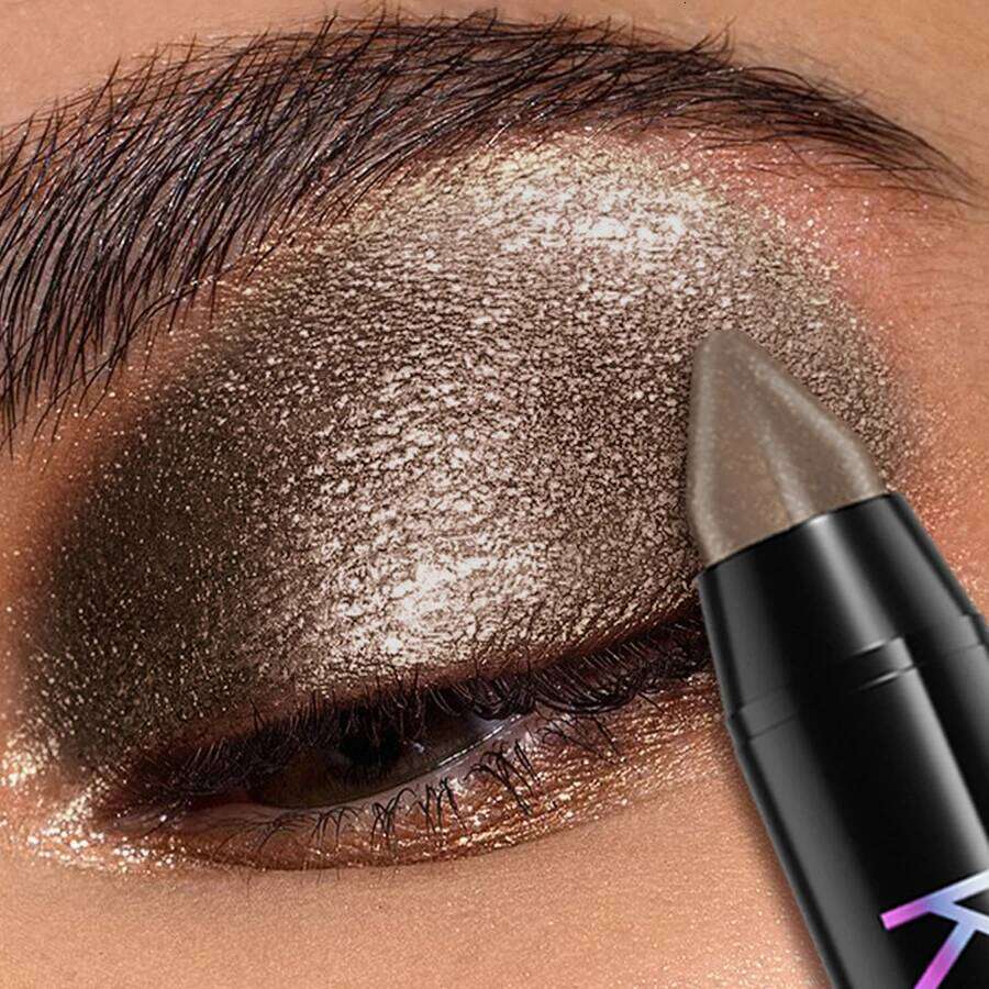 1pc Brown Pearl Eyeshadow Stick Pen Waterproof Long Lasting Shadow Makeup Dark Smoky High Pigments Eye Cosmetic Palette free shipping